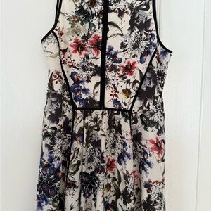 Alice n olivia silk botanical dress